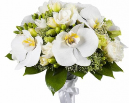 Свадебный букет  Белое солнце